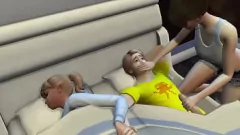 play Hidden Blowjob Turns into Intense 3D Threesome